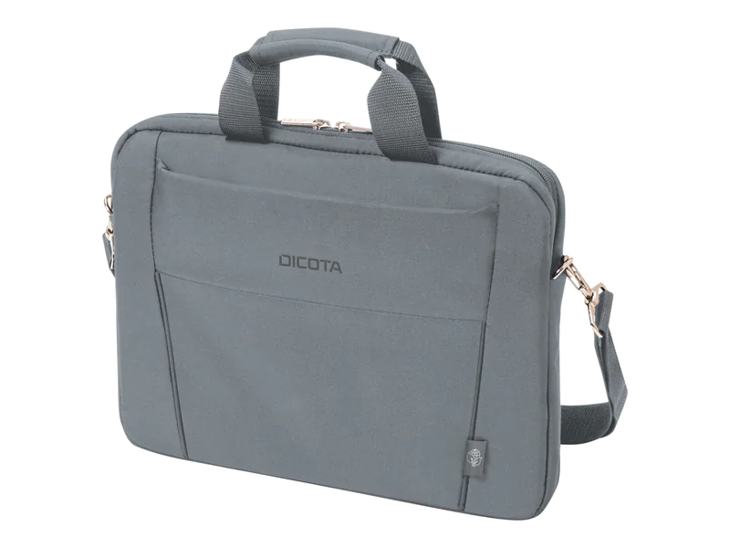 DICOTA Eco BASE - Slim - Notebook-Tasche - 35.8 cm - 13" - 14.1" - Grau