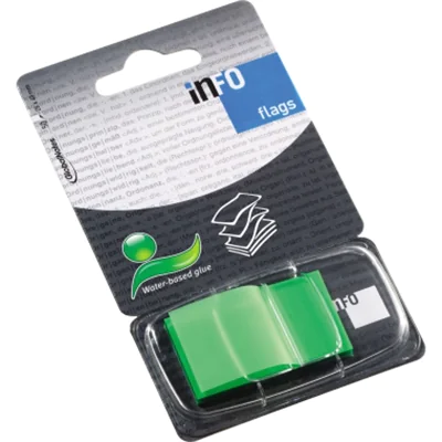 InFO Flags Heftstreifen 7727-99 25x43mm 50Streifen grün