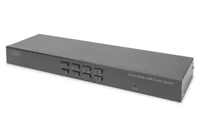 Digitus - KVM-Switch - HDMI - 8 x KVM port(s) - 1 lokaler Benutzer - an Rack montierbar