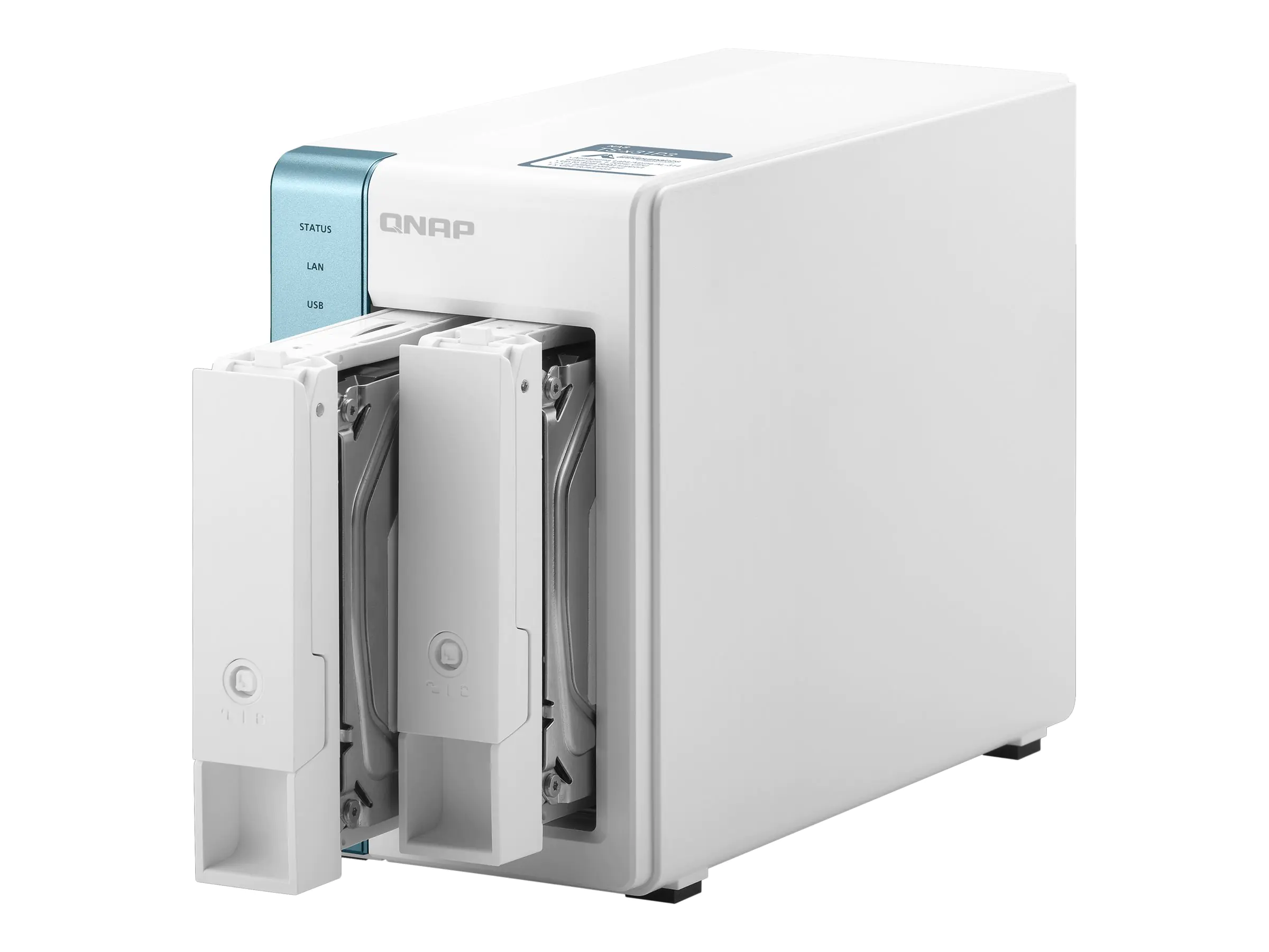 QNAP TS-231P3 - NAS-Server - 2 Schächte - SATA 6Gb/s - RAID RAID 0, 1, JBOD - RAM 2 GB - Gigabit Ethernet - iSCSI Support