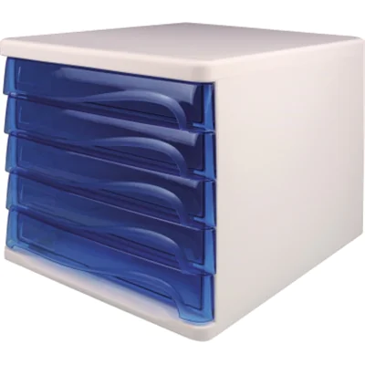 helit Schubladenbox economy H6129430 DIN A4-C4 l.gr/bl.tr