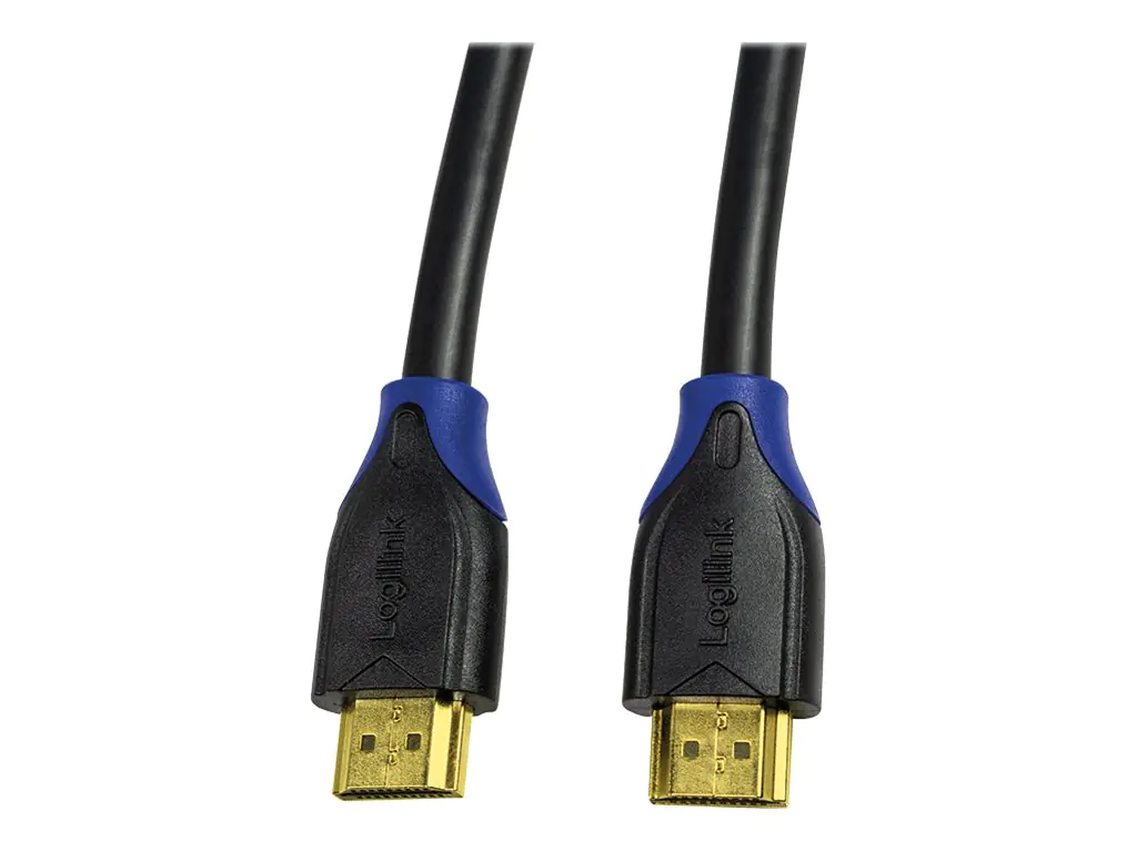 LogiLink High Speed with Ethernet - HDMI-Kabel mit Ethernet - HDMI männlich zu HDMI männlich - 7.5 m - Schwarz - 4K Unterstützung