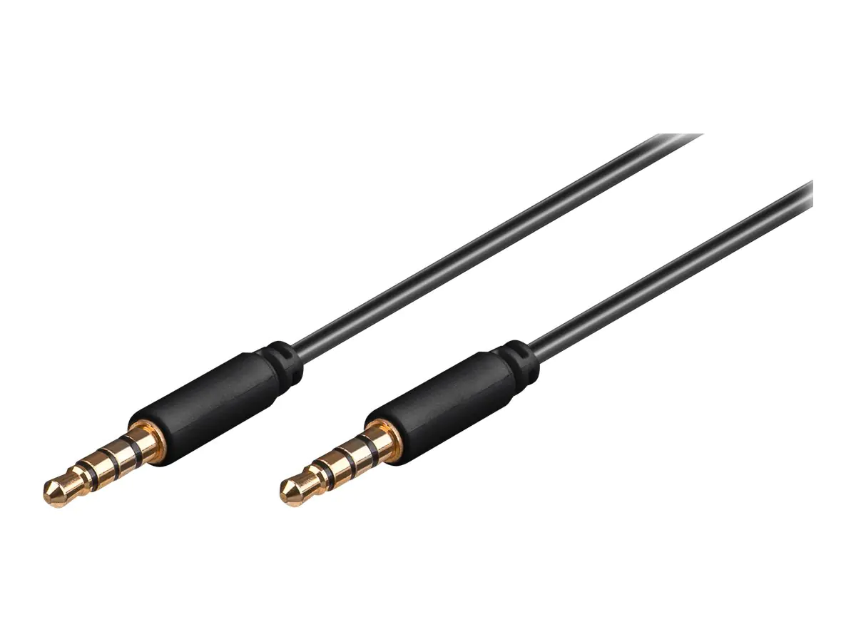 Goobay Audiokabel - 4-poliger Mini-Stecker