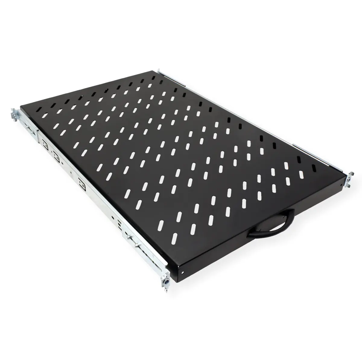 VALUE Rack - Regal - 420 x 700 mm, 25 kg - Schwarz - 1U - 48.3 cm (19") 26.99.0416