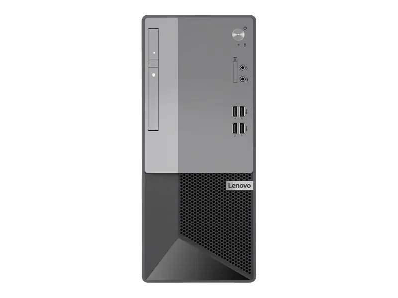 Lenovo V50t Gen 2-13IOB 11QE - Tower - Core i3 10105 / 3.7 GHz - RAM 8 GB - SSD 256 GB - NVMe - DVD-Writer - UHD Graphics 630 - GigE - Win 11 Pro - Monitor: keiner - Tastatur: Deutsch - silberne Blende, schwarz (Gestell)