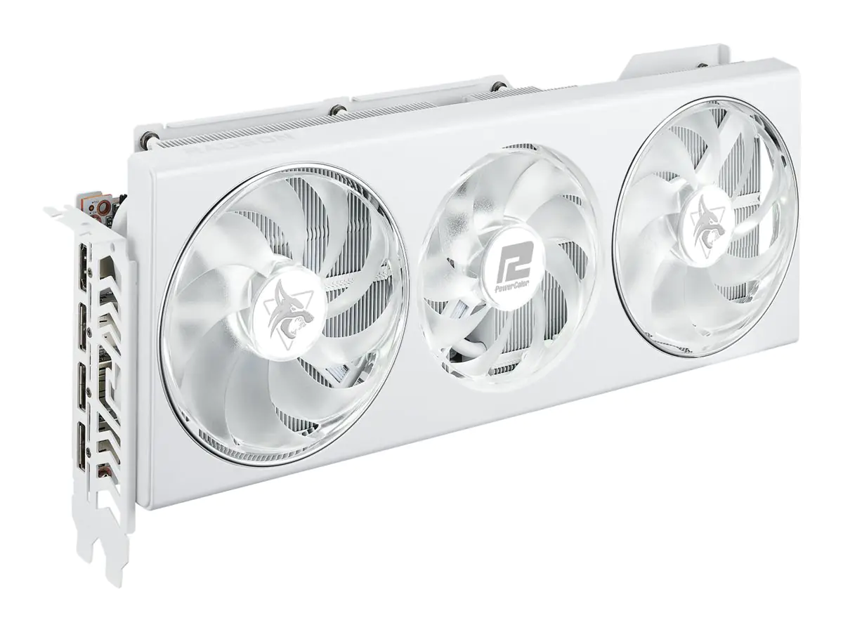 PowerColor Hellhound Radeon RX 7800 XT - Spectral White Edition - Grafikkarten - Radeon RX 7800 XT - 16 GB GDDR6 - PCIe 4.0 - HDMI, 3 x DisplayPort - weiß