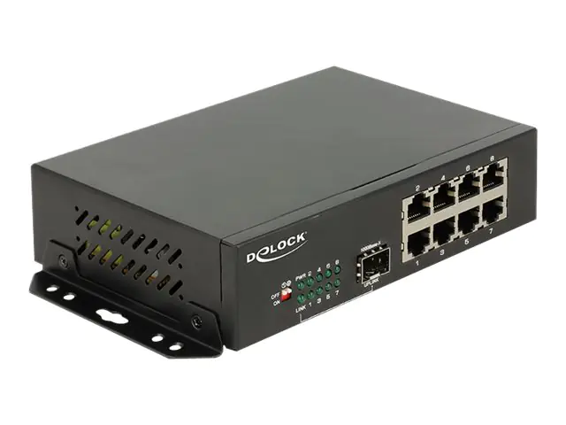 Delock - Switch - 8 x 10/100/1000 + 1 x SFP - Desktop
