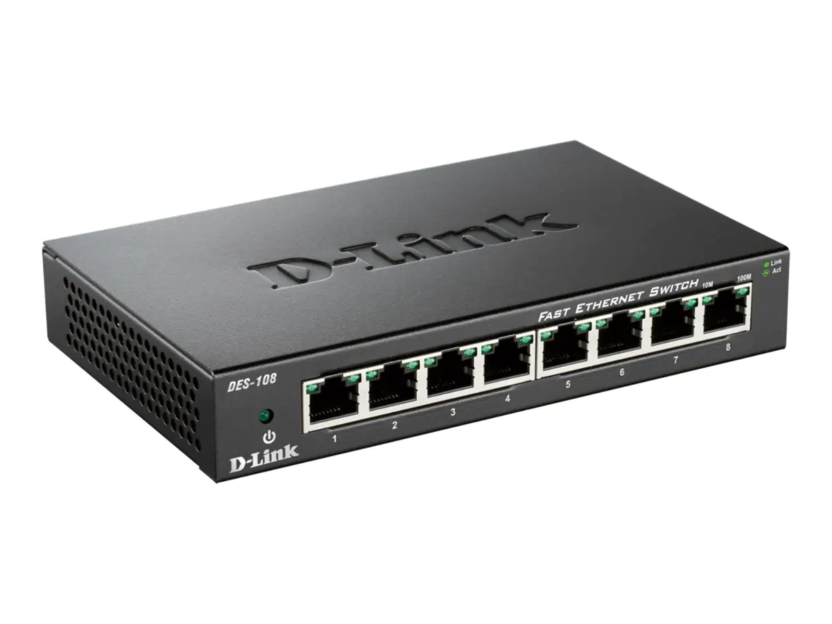 D-Link Switch DES-108/E 8-port Desktop