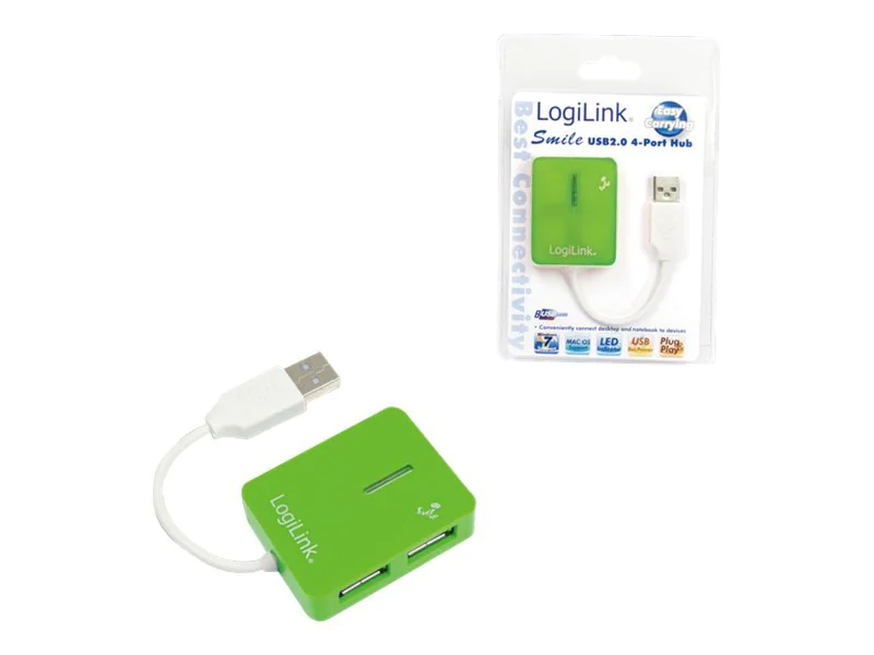 LogiLink Smile USB2.0 4-Port Hub - Hub - 4 x UA0138
