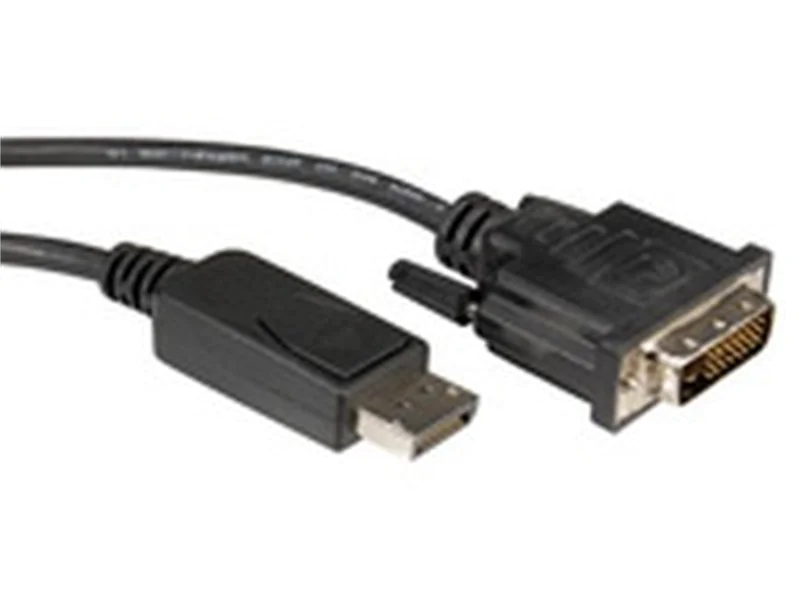 Roline - Videokabel - DisplayPort (M) zu DVI-D (M) - 2 m - Schwarz