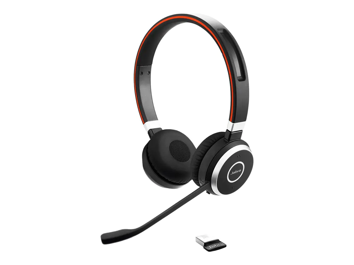 Jabra Evolve 65 MS stereo - Headset - On-Ear - Bluetooth - kabellos - NFC - USB - Zertifiziert für Skype für Unternehmen