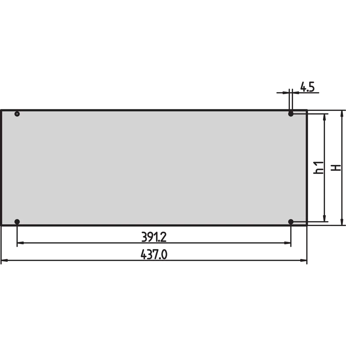 SCHROFF FRONT PANEL 30828055