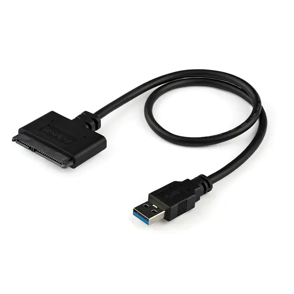 StarTech USB 3.0 auf 2,5" (6,4cm) SATA III Adapter Kabel mit UASP - USB 3.0 zu SATA SSD/HDD Konverter / Adapterkabel - Speicher-Controller - 2.5" (6.4 cm) - SATA 6Gb/s - USB 3.0