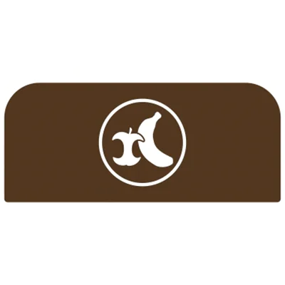 Rubbermaid Hinweisschild 36,7 x 20,36 cm (B x H) Bioabfall Kunststoff