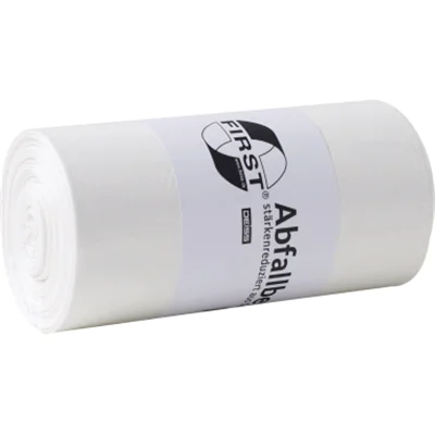 FIRST Müllbeutel 63 x 85 cm (B x H) 12µm 70l Folie weiß 9 x 40 St./Pack.