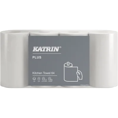Katrin Küchenrolle Plus 3-lagig Tissue weiß 4 Rl./Pack.