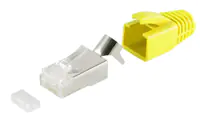 Helos - Netzwerkanschluss - RJ-45 (M) - Gelb (Packung mit 10)