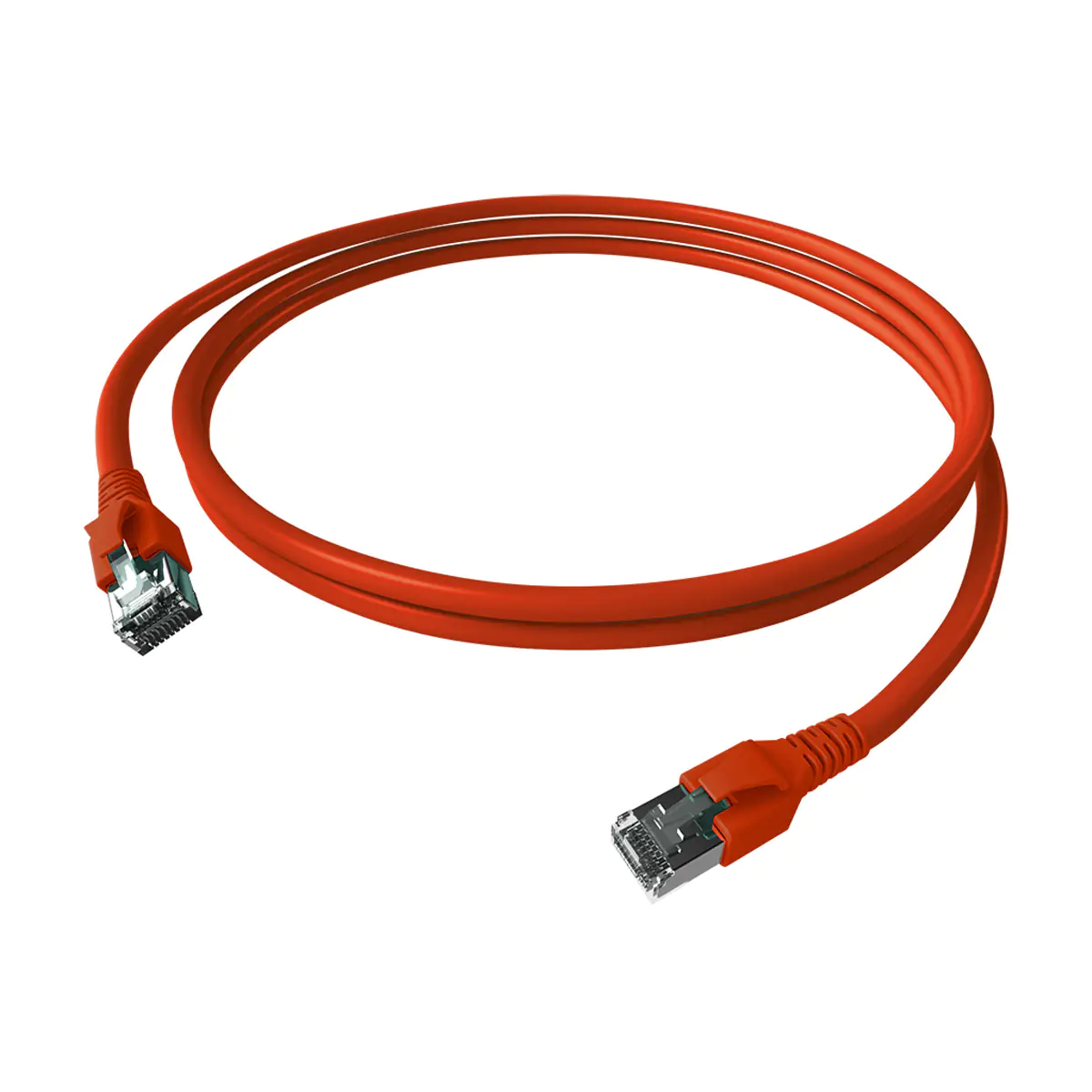 EasyLan CP1KRBRBR0010 FlexBoot Patchkabel Kat.6A ISO/IEC geschirmt rot 4PPoE 1 - 1 m