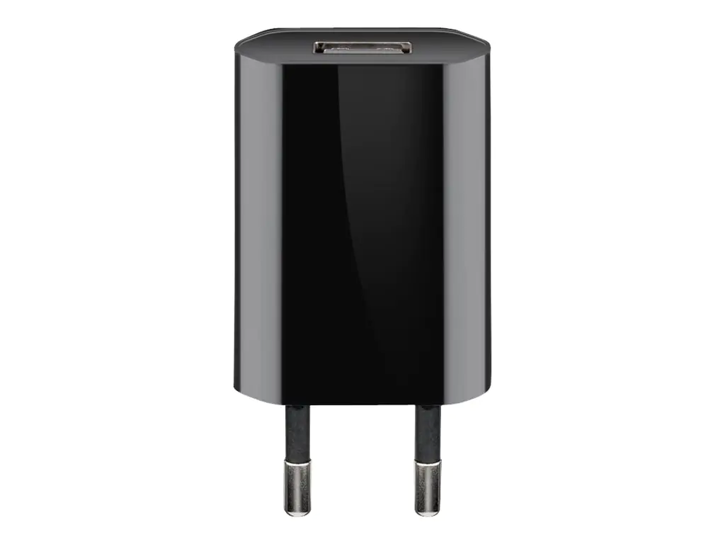 goobay - Netzteil - 5 Watt - 1 A (USB) - Schwarz