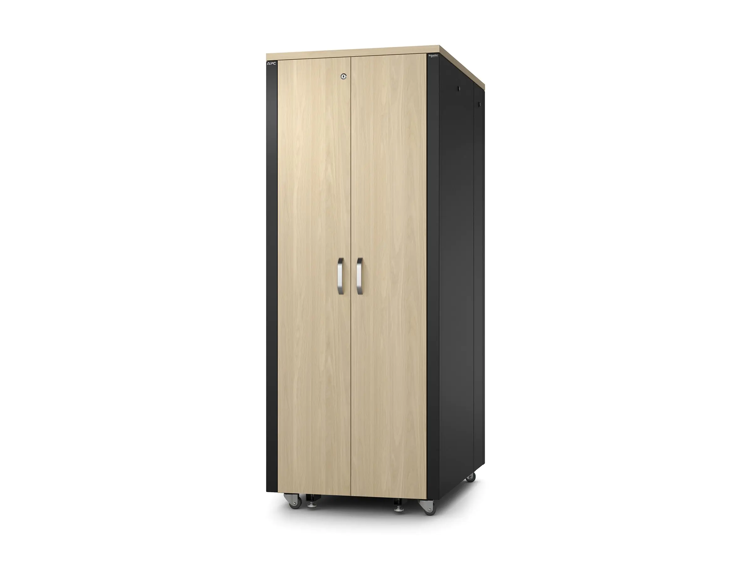 APC NetShelter - Schrank (horizontal) - schallisoliert - Wechselstrom 230 V - Ahorn - 38U - 48.3 cm (19") AR4038LIA
