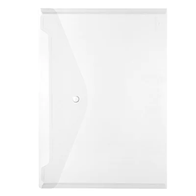 Herlitz Dokumententasche 10657930 DIN A4 Druckknopf PP glasklar