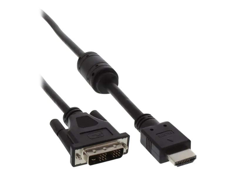 InLine - Adapterkabel - HDMI männlich zu DVI-D männlich - 1 m - Schwarz
