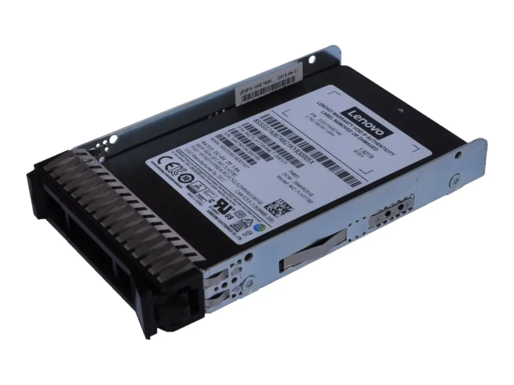 Lenovo ThinkSystem Multi Vendor Entry - SSD - 1.92 TB - Hot-Swap - 2.5" (6.4 cm) - SATA 6Gb/s - für ThinkSystem SR250; SR630 V2; SR63X; SR645; SR650 V2; SR65X; SR665; SR850; ST250; ST650 V2