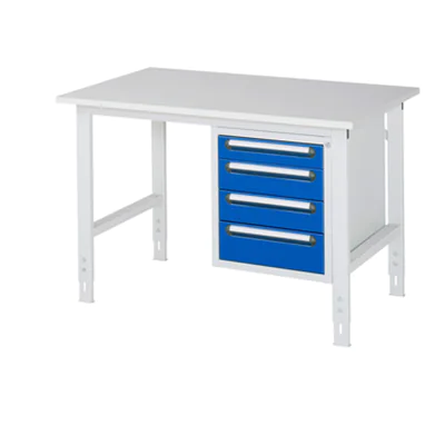 RAU Arbeitstisch Tom 1.250 x 760-1.080 x 800 mm (B x H x T)