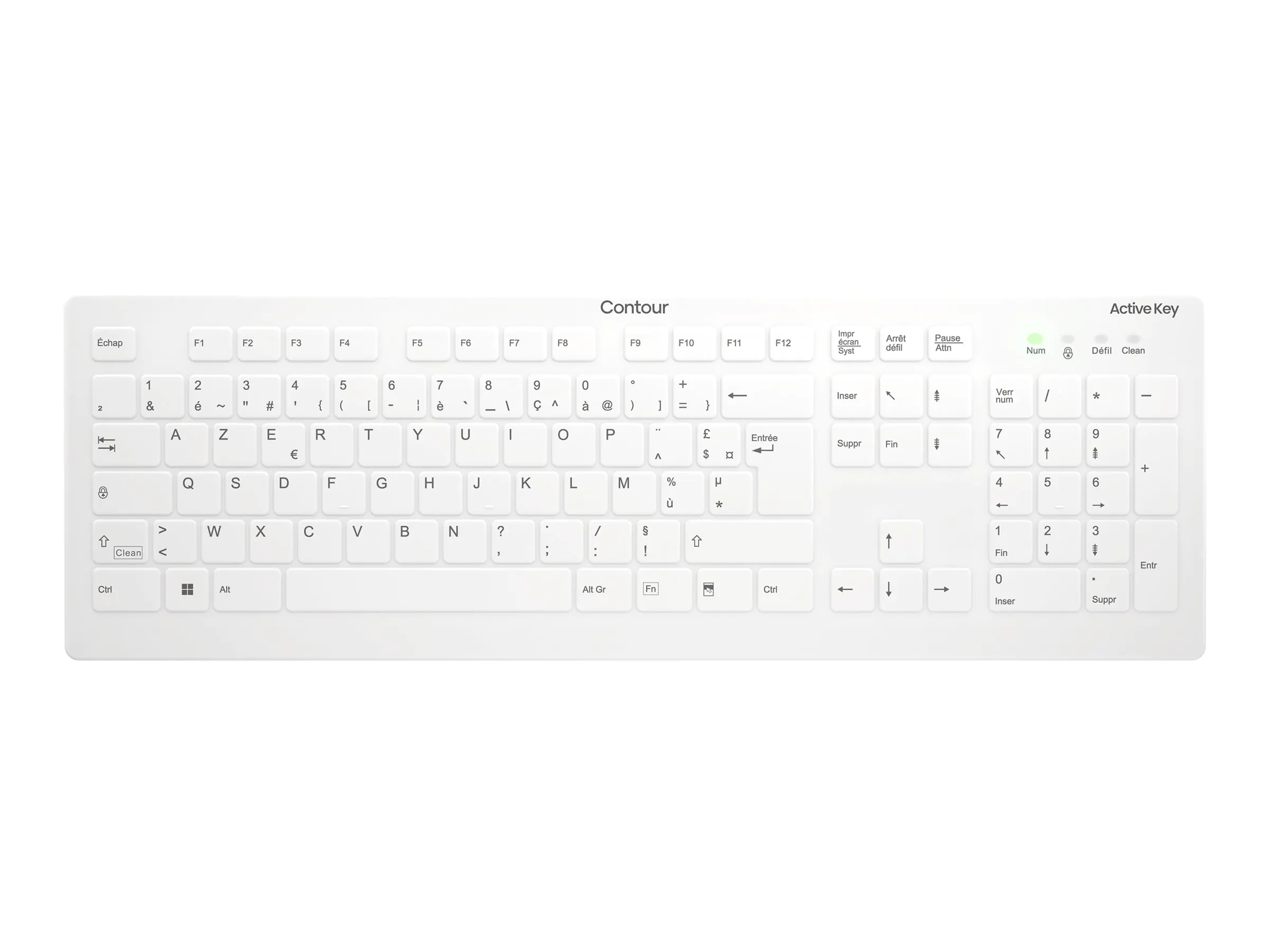 Active Key AK-C8112 - Tastatur - Wischdesinfektion, flaches Tastenprofil, IP68