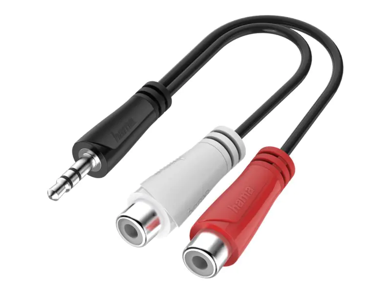 Hama Audio-Adapter - mini-phone stereo 3.5 mm männlich zu RCA weiblich