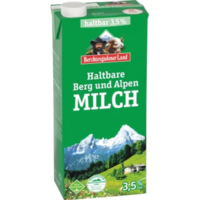 Berchtesgadener Land H-Milch 3,5% 12 x 1 l/Pack.