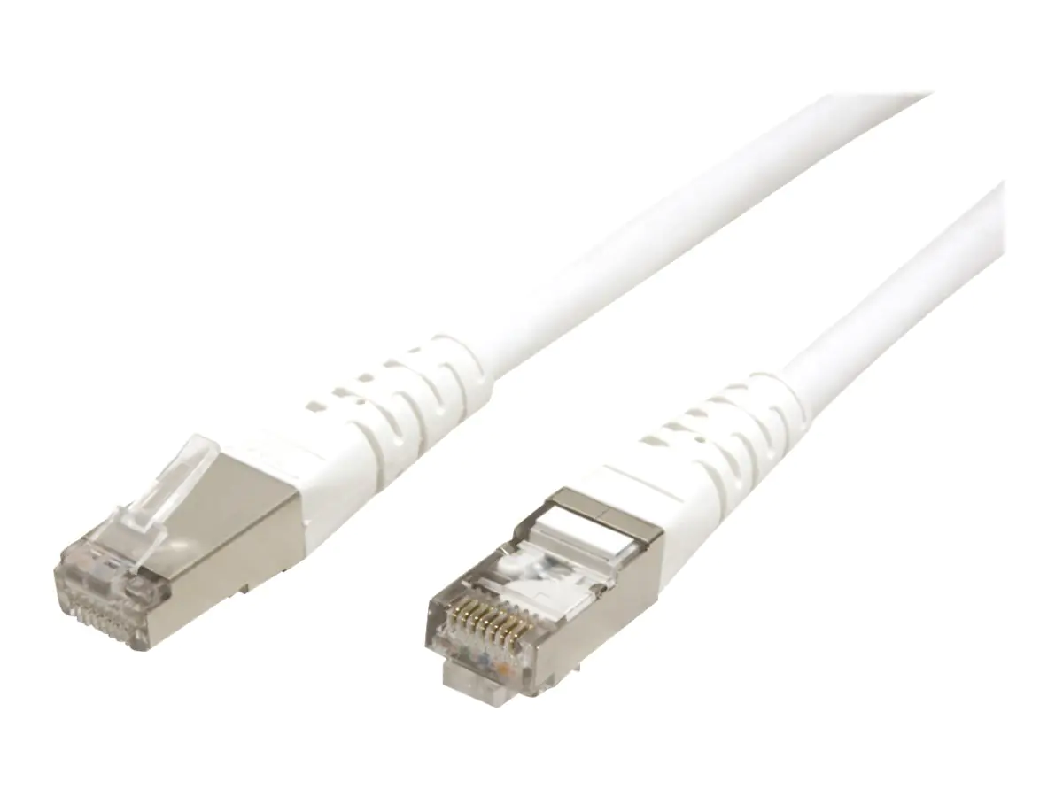 Roline - Patch-Kabel - RJ-45 (M) zu RJ-45 (M) - 30 cm - SFTP - CAT 6 - verseilt - weiß
