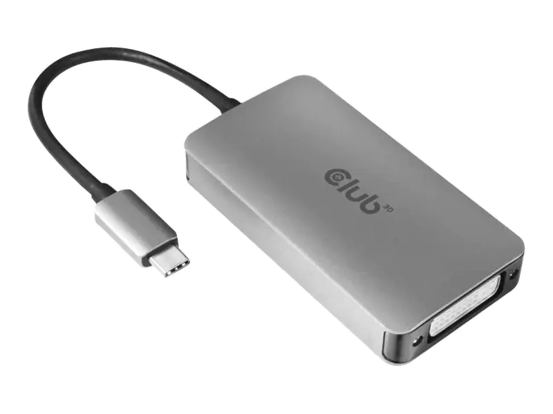 Club 3D - Videoadapter - 24 pin USB-C männlich zu DVI-I weiblich - 4K Unterstützung