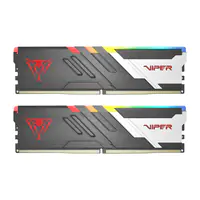 Patriot Viper Venom RGB DDR5 series - DDR5 - Kit - 32 GB: 2 x 16 GB - DIMM 288-PIN - 6800 MHz / PC5-54400 - CL34 - 1.4 V - ungepuffert - on-die ECC - Silber, Rot, mattschwarz