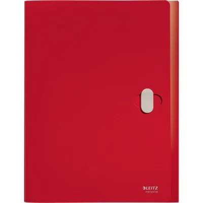 Leitz Heftbox Recycle 25,4 x 33 cm (B x H) DIN A4 38mm Sicherheitsverschluss Kunststoff, 80 % recycelt rot