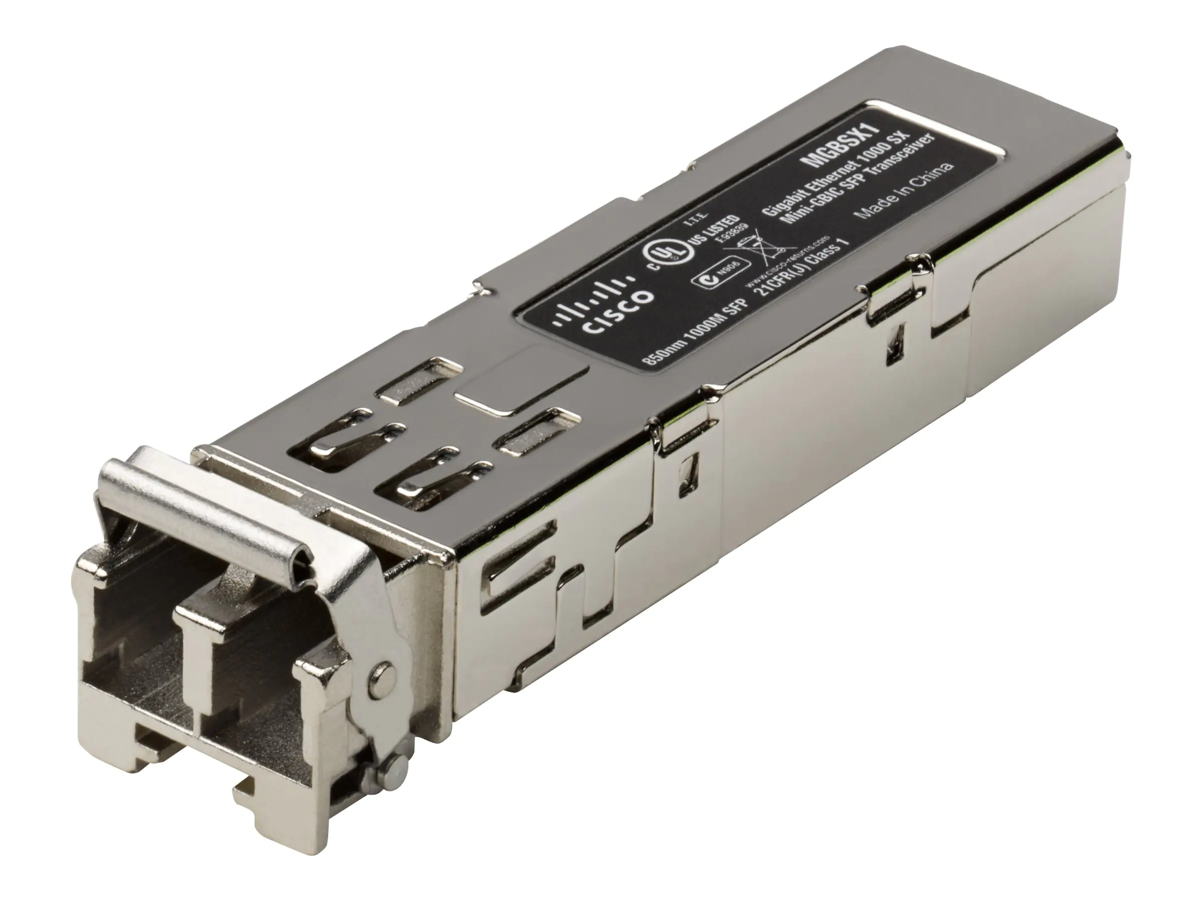 Cisco Gigabit SX Mini-GBIC SFP, 550 m, 850 nm, Kabelgebunden, 56,5 mm, 13,4 mm, 8,5 mm MGBSX1
