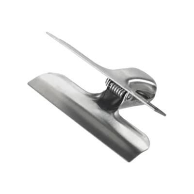 Maximex Verschlussclip 7,6 x 6,3 cm (B x L) Edelstahl silber 10 St./Pack,