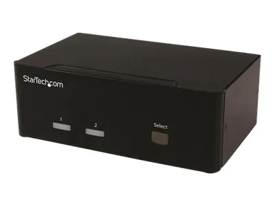 StarTech 2 Port KVM Switch mit Dual-VGA und 2-fach USB Hub - USB 2.0 - KVM-/Audio-/USB-Switch - 2 x KVM/Audio/USB - 1 lokaler Benutzer - Desktop - für P/N: SVA12M2NEUA, SVA12M5NA