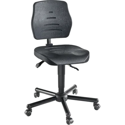 meychair Arbeitsdrehstuhl Workster Pro W15 XXL ca. 51-63cm Stahl, pulverbeschichtet schwarz