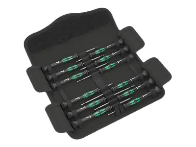 Wera Series Kraftform Micro Universal 1 Electronic - Schraubendrehersatz - 12 Stücke - in Tasche