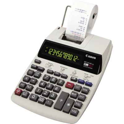 Canon MP120-MG-es II, Desktop, Druckrechner, 12 Ziffern, Display klappbar, AC, Weiß 2289C001AA