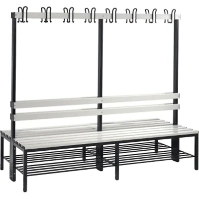 C+P Garderobenbank 8052210S10043 Schuhrost 1650x1960x756mm sgr/lgr