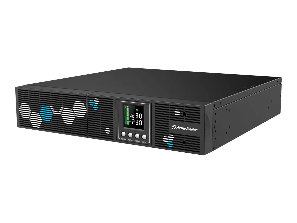 PowerWalker VI 1000 RLP - USV (Rack - einbaufähig) - AC 165-290 V - 900 Watt - 1000 VA - 1-phasig - 9 Ah - RS-232, USB - Ausgangsanschlüsse: 8 - 2U