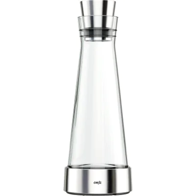 EMSA Karaffe FLOW SLIM 1l Glas/Edelstahl transparent