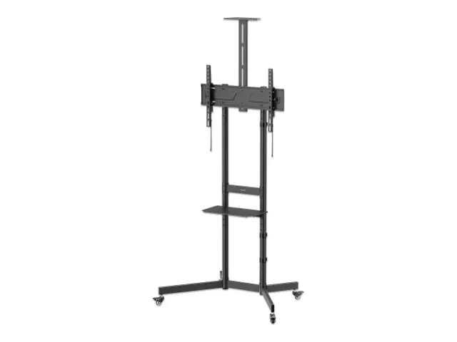 Manhattan Wagen - für TV - economy, height-adjustable - Schwarz - Bildschirmgröße: 94-177.8 cm (37"-70") 462716