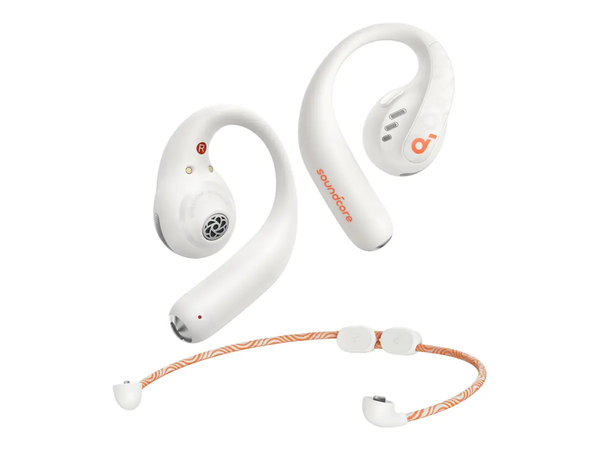 Soundcore AeroFit Pro - True Wireless-Kopfhörer mit Mikrofon - offenes Ohr - über dem Ohr angebracht - Bluetooth - weiß