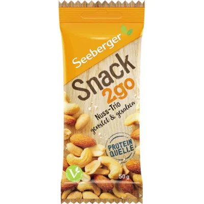 SEEBERGER Nussmischung Trio Kerne gerösteten, gesalzenen 12 x 50 g/Pack.