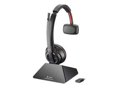 Poly Savi 8210 UC - Microsoft - Headset - On-Ear - DECT 6.0 - kabellos - Zertifiziert für Microsoft Teams