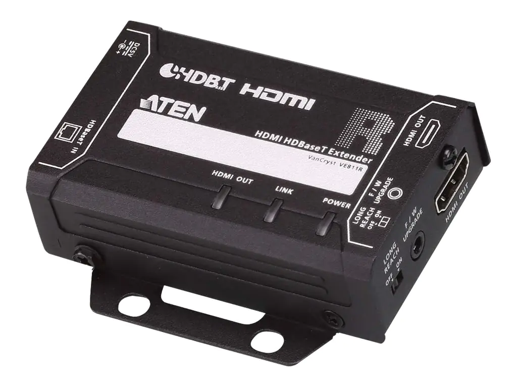 ATEN VE811 HDMI HDBaseT Extender - Sender und Empfänger - Erweiterung für Video/Audio - HDMI, HDBaseT - bis zu 100 m
