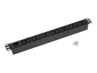 Triton RAB-PD-X10-A1 - Steckdosenleiste (Rack - einbaufähig) - Wechselstrom 230 V - Eingabe, Eingang IEC 60320 C14 - Ausgangsanschlüsse: 14 - 1U - 48.3 cm (19") - RAL 9005